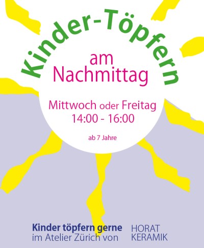 Kinder-Töpfern am Nachmittag
