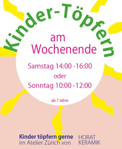 Kindertöpfern am Wochenende