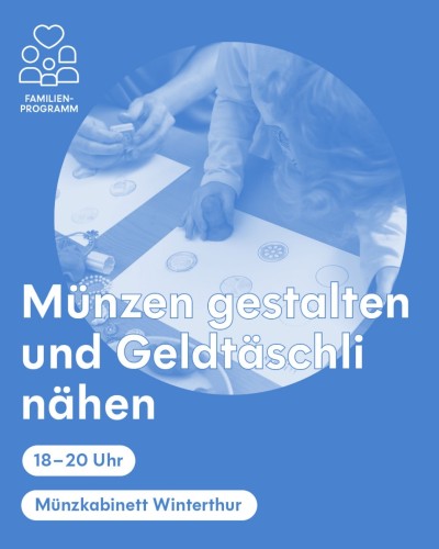 Münzen gestalten und Geldtäschli nähen