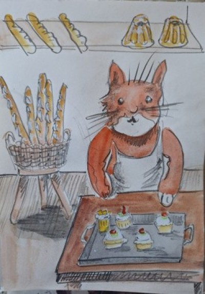 Die Katze des Bäckers